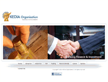 Tablet Screenshot of kediaorganisation.com